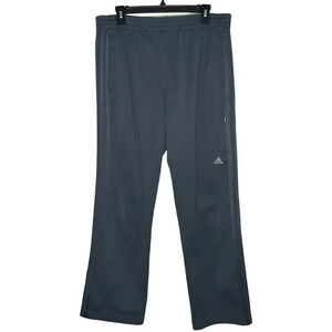 Adidas Men’s Track Pants Activewear Zip Pockets Gray Size Large
